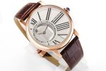 Rotonde de Cartier Mystery RG White Dial on Brown Leather Strap Asia 9981 - Image 4