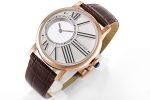 Rotonde de Cartier Mystery RG White Dial on Brown Leather Strap Asia 9981 - Image 6