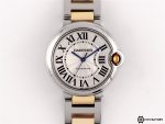 Ballon Bleu 33mm SS/RG 9VF 1:1 Best Edition White Dial on SS/RG Bracelet A076