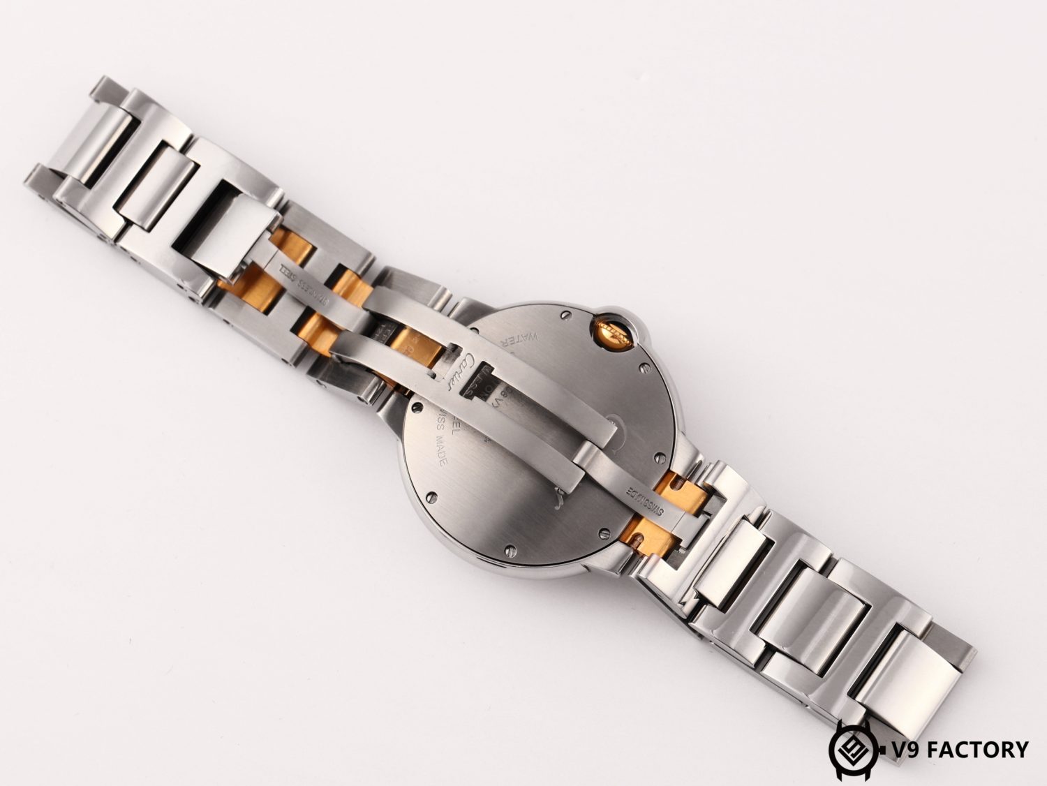 Ballon Bleu 33mm SS/RG 9VF 1:1 Best Edition White Dial on SS/RG Bracelet A076 - Image 6