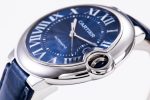 Ballon Bleu 42mm SS AF 1:1 Best Edition Blue Texture Dial on Blue Crocodile Strap A2824 - Image 5