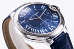 Ballon Bleu 42mm SS AF 1:1 Best Edition Blue Texture Dial on Blue Crocodile Strap A2824 - Image 6