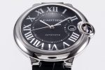 Ballon Bleu 42mm SS AF 1:1 Best Edition BlackTexture Dial on Black Crocodile Strap A2824 - Image 4