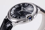 Ballon Bleu 42mm SS AF 1:1 Best Edition BlackTexture Dial on Black Crocodile Strap A2824 - Image 6