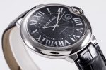 Ballon Bleu 42mm SS AF 1:1 Best Edition BlackTexture Dial on Black Crocodile Strap A2824 - Image 7