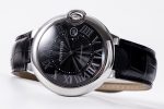 Ballon Bleu 42mm SS AF 1:1 Best Edition BlackTexture Dial on Black Crocodile Strap A2824 - Image 8