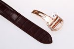 Ballon Bleu 42mm RG AF 1:1 Best Edition Blue Hands White Textured Dial on Brown Leather Strap A2824 - Image 8