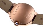 Ballon Bleu 42mm RG AF 1:1 Best Edition Blue Hands White Textured Dial on Brown Leather Strap A2824 - Image 9