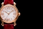 Happy Sport Automatic RG 30mm YF 1:1 Best Edition White Dial on Red Leather Starp A2892 - Image 4