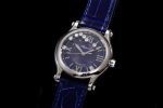 Happy Sport 36mm SS ZF 1:1 Best Edition Blue Dial on Blue Leather Strap A2892 - Image 2