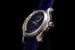 Happy Sport 36mm SS ZF 1:1 Best Edition Blue Dial on Blue Leather Strap A2892 - Image 5