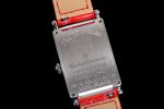 Long Island Ladies SS Diamonds Bezel ZF 1:1 Mother of Pearl Dial on Red Leather Strap Swiss Ronda Quartz - Image 9