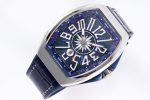 Vanguard V45 Yachting SS ABF 1:1 Best Edition Blue Textured Dial on Blue Gummy Strap A2824 - Image 5