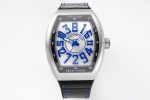 Vanguard V45 SS ABF Best Edition White Textured Dial on White Rubber Strap MIYOTA 9015
