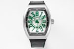 Vanguard V45 SS ABF Best Edition White Textured Dial on White Rubber Strap MIYOTA 9015