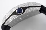 Vanguard V45 SS All-Diamond ABF Best Edition white textured dial black rubber strap Miyota 9015 - Image 8