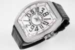 Vanguard V45 SS All-Diamond ABF Best Edition white textured dial black rubber strap Miyota 9015 - Image 2