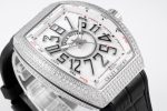 Vanguard V45 SS All-Diamond ABF Best Edition white textured dial black rubber strap Miyota 9015 - Image 3