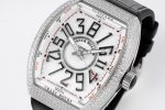 Vanguard V45 SS All-Diamond ABF Best Edition white textured dial black rubber strap Miyota 9015 - Image 5