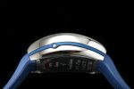 Vanguard V45 Chrono SS Best Edition Blue Textured Dial on Blue Gummy Strap - Image 6