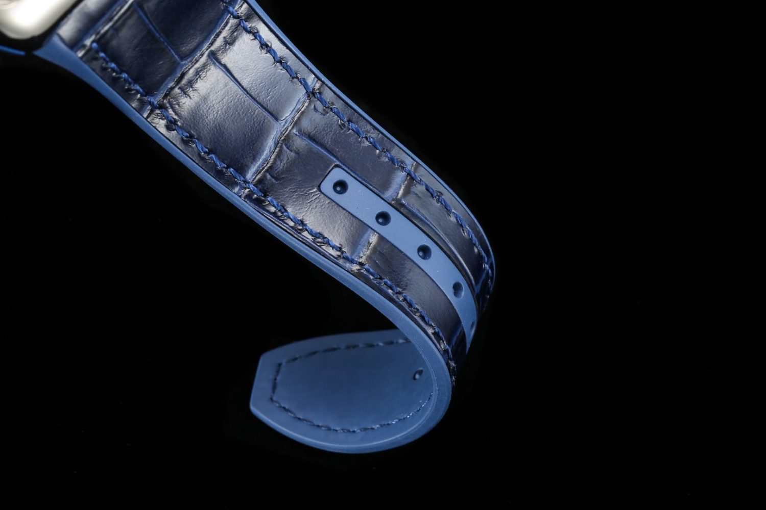 Vanguard V45 Chrono SS Best Edition Blue Textured Dial on Blue Gummy Strap - Image 9
