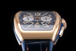 Vanguard Chrono RG ABF 1:1 Best Edition Blue Textured Dial on Blue Gummy Strap A7750 - Image 5