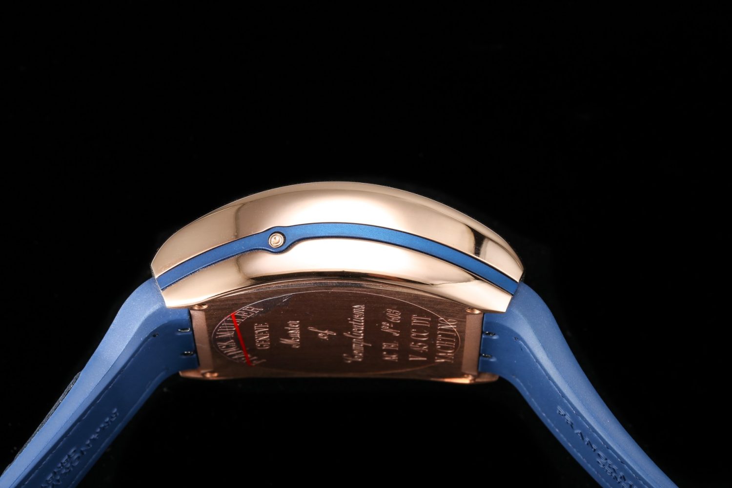 Vanguard Chrono RG ABF 1:1 Best Edition Blue Textured Dial on Blue Gummy Strap A7750 - Image 6