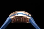 Vanguard Chrono RG ABF 1:1 Best Edition Blue Textured Dial on Blue Gummy Strap A7750 - Image 6