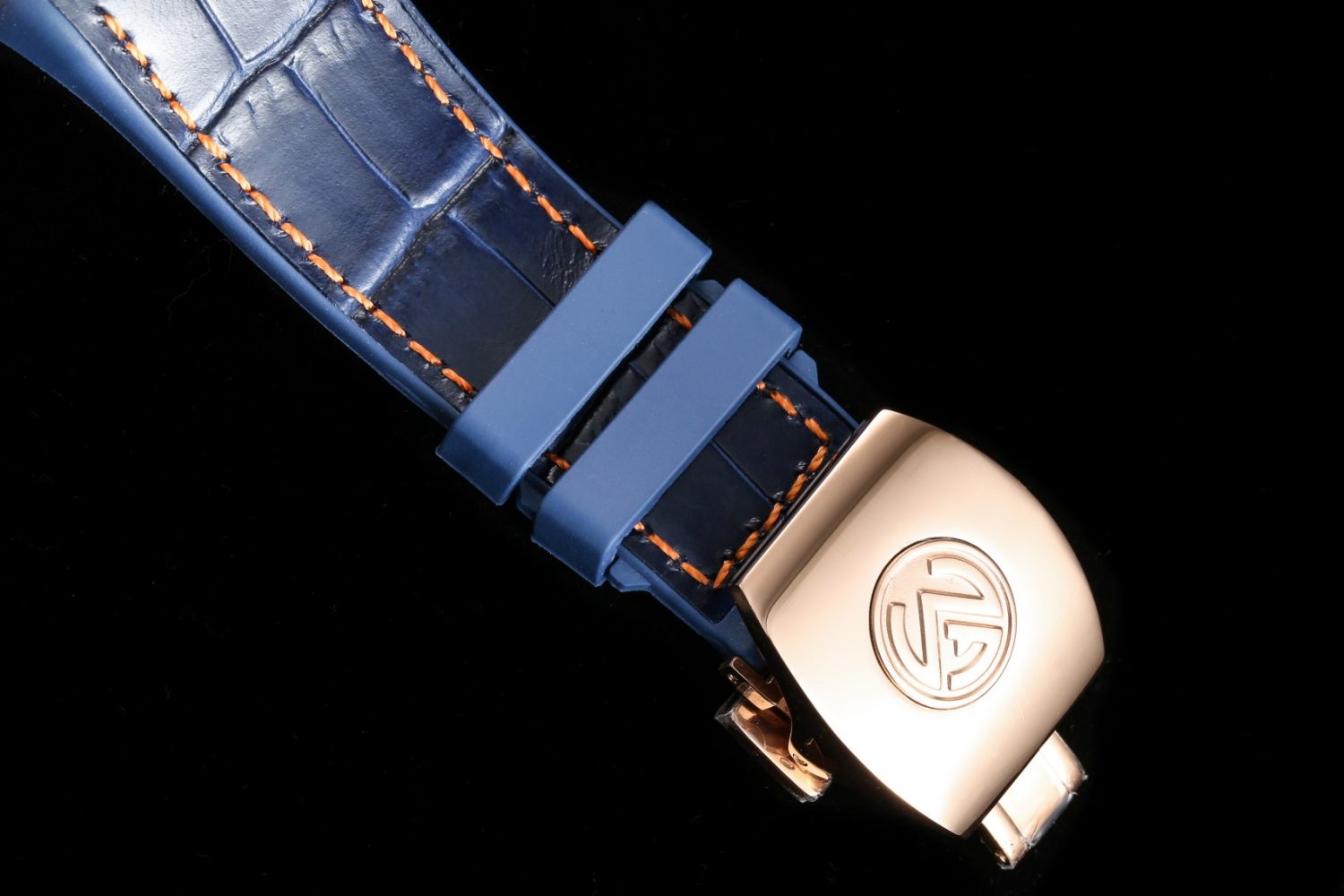 Vanguard Chrono RG ABF 1:1 Best Edition Blue Textured Dial on Blue Gummy Strap A7750 - Image 8