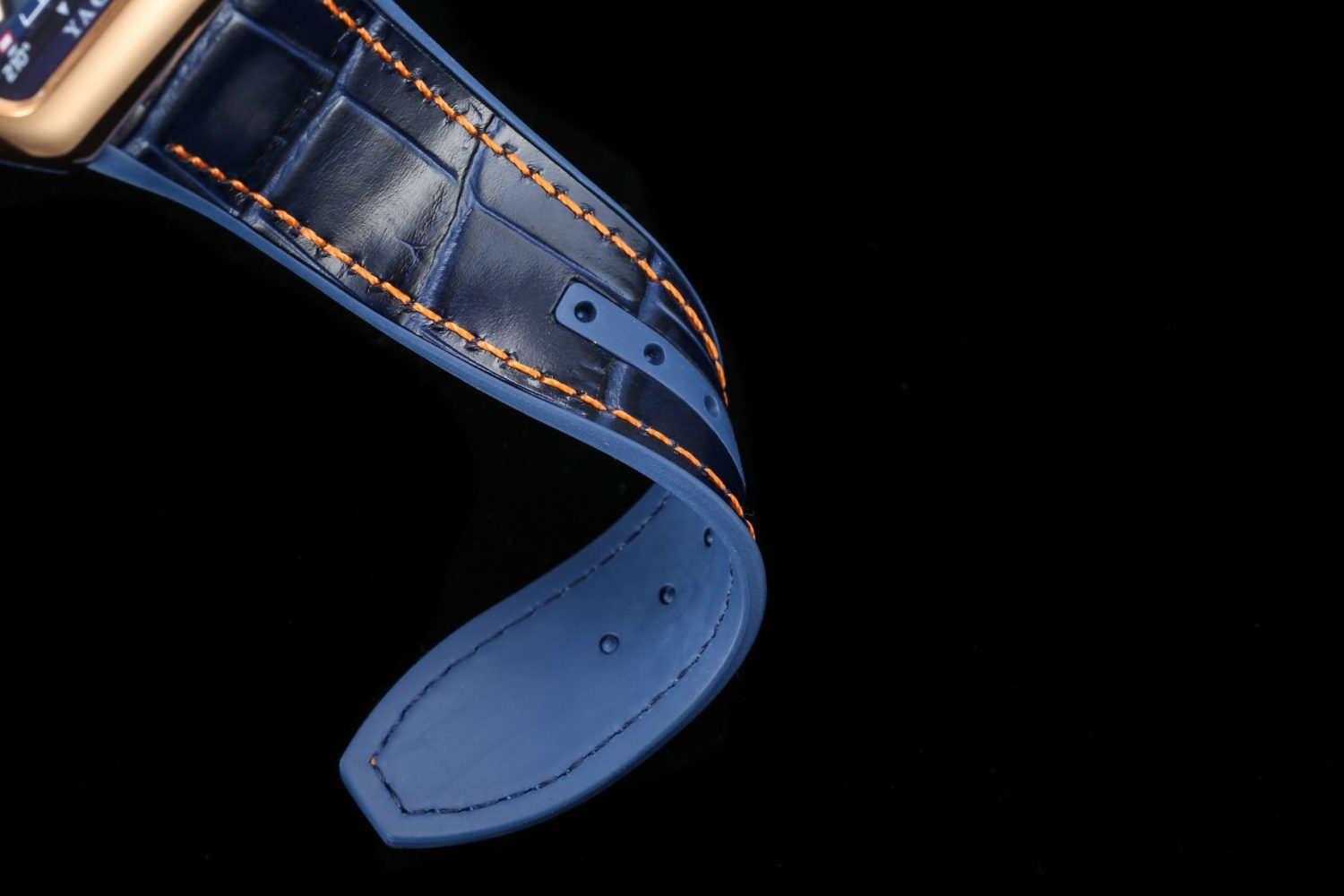 Vanguard Chrono RG ABF 1:1 Best Edition Blue Textured Dial on Blue Gummy Strap A7750 - Image 9