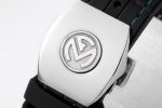 Vanguard V45 SS Full Diamonds ABF Best Edition Blue Textured Dial on Black Rubber Strap MIYOTA 9015 - Image 7