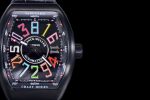Vanguard V45 DLC ABF 1:1 Best Edition Color Textured Dial Black Rubber Strap MIYOTA 9015 - Image 4