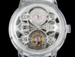 Debuts Quasar Tourbillon Transparent Case RMF Best Edition on Black Leather Strap - Image 2