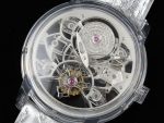 Debuts Quasar Tourbillon Transparent Case RMF Best Edition on Black Leather Strap - Image 4
