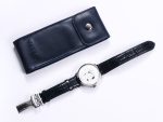 PanoMaticLunar SS TZF White Dial on Black Leather Strap A23J - Image 9