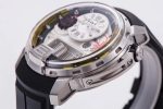 HYT H1 Iceberg SS CYF White and Yellow Dial on Black Rubber Strap Asian HTY Cal.101 - Image 5