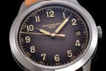 Calatrava 5226G SS PPF 1:1 Best Edition Gray Rock Dial on Brown Leather Strap 330CS - Image 5