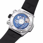 Big Bang Unico SS 45mm BBF 1:1 Best Edition Blue Ceramic Bezel Skeleton Dial on Blue Rubber Strap A1280 - Image 8