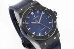 Classic Fusion 42mm PVD GSF 1:1 Best Edition Blue Dial on Blue Gummy Strap A2892 - Image 2