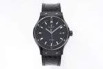 Classic Fusion 42mm PVD GSF 1:1 Best Edition Black Dial on Black Gummy Strap A2892