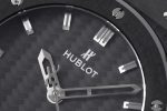 Classic Fusion 42mm Real Black Ceramic GSF 1:1 Best Edition Carbon Dial on Black Gummy Strap SW300 - Image 4