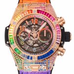 Big Bang Unico Rainbow King RG 45mm ZF 1:1 Best Edition on Rainbow Gummy Strap A1280 - Image 2