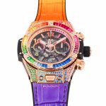 Big Bang Unico Rainbow King RG 45mm ZF 1:1 Best Edition on Rainbow Gummy Strap A1280 - Image 3