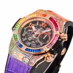 Big Bang Unico Rainbow King RG 45mm ZF 1:1 Best Edition on Rainbow Gummy Strap A1280 - Image 4