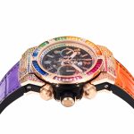 Big Bang Unico Rainbow King RG 45mm ZF 1:1 Best Edition on Rainbow Gummy Strap A1280 - Image 7