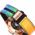 Big Bang Unico Rainbow King RG 45mm ZF 1:1 Best Edition on Rainbow Gummy Strap A1280 - Image 9