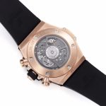 Hublot Big Bang Unico RG Diamonds Bezel BBF 1:1 Best Edition Skeleton Dial on Black Rubber Strap A1280 - Image 8