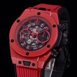 Big Bang Unico Red Magic Ceramic BBF 1:1 Best Edition Skeleton Dial on Red Rubber Strap A1280 - Image 4