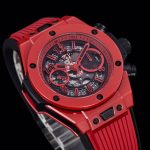 Big Bang Unico Red Magic Ceramic BBF 1:1 Best Edition Skeleton Dial on Red Rubber Strap A1280 - Image 5