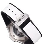 Big Bang Sang Bleu II Chrono SS BBF Best Edition White Dial on White Gummy Strap A7750 - Image 9